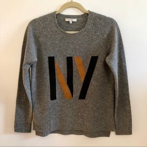Madewell Grey Wool NY Sweater